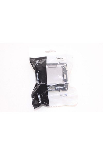 Legrand Titanium Rhubarb Covered Grounded Socket -768818
