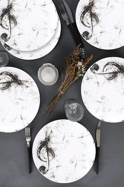 Keramika Arya Melodi Serving Plate 26 cm 6 Pieces