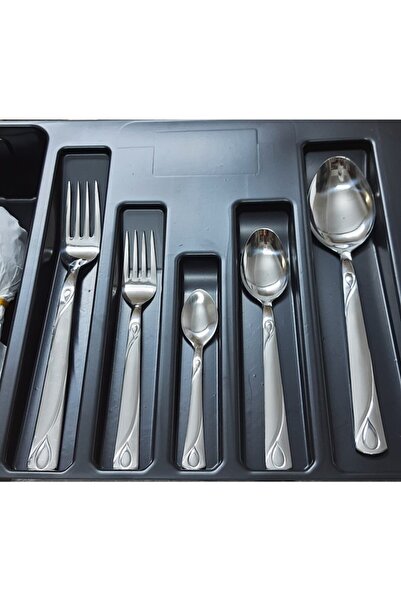 Kardelen Ayaz 60 Piece Model Spoon Fork Set for 12 People