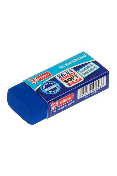 Mikro Nano Exam Eraser 2b-24 24 Pieces (1 Pack 24 Pieces)
