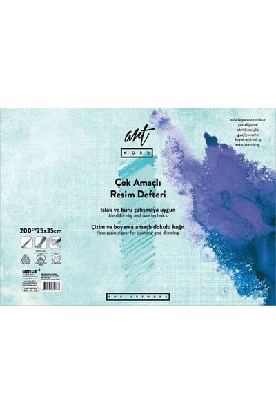 Umur Artwork Multi-Purpose Block 25x35 Cm 200 Gr 15 Sheets