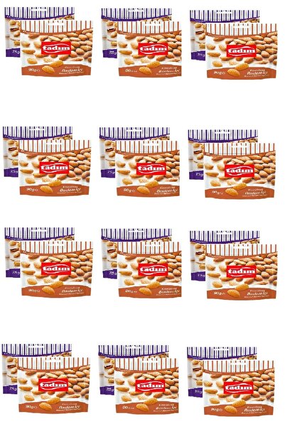 Tadım Kokteyl Karışık 75 Gr X 12 Adet Kavrulmuş Badem Içi 90 Gr X 12 Adet