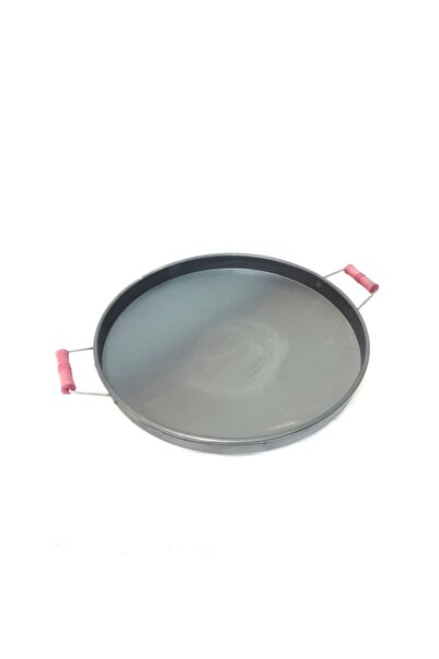 Element Kavurma Sacı 40 Cm Derin Saplı Ham Demir Kordonlu Kavurma Tavası