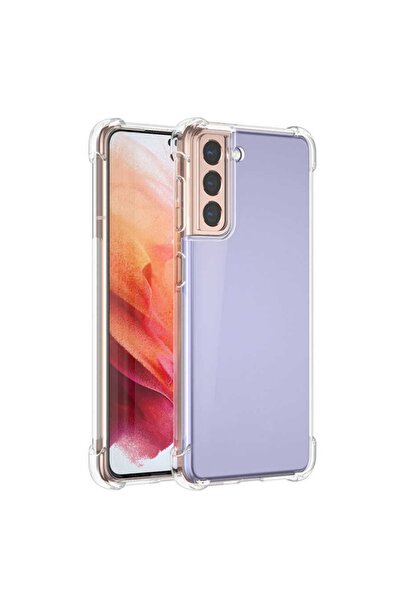 Nezih Case Samsung Galaxy S21 Plus Köşe Korumalı Darbelere Dayanıklı Şeffaf S...