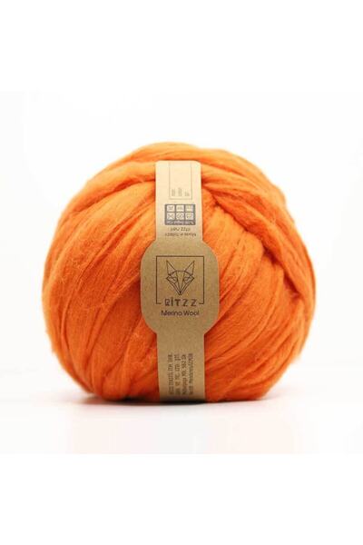 Ritzz Dev Yün El Örgü İpi 500g Turuncu D37