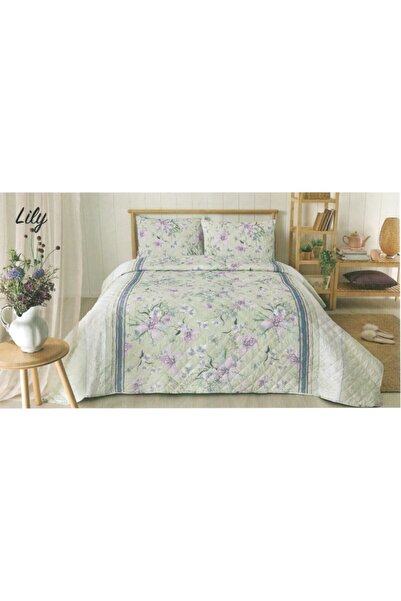 Özdilek Gri Lily Çift Kişilik Yatak Örtüsü Seti