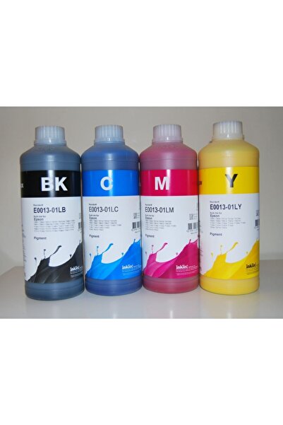 INKTEC 4x 1 Litre Pigment Mürekkep Epson Uyumlu Kartuş E0013 Wf-c5790