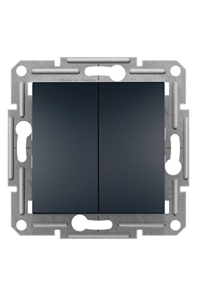 Schneider Electric Asfora Plus Komütatör Liht Antrasit, Vidasız