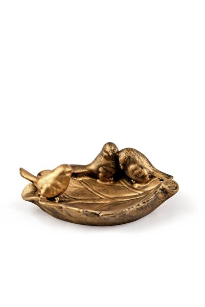 Edvu Konsept Dekoratif Şık Hayvan Figürlü Biblo Iç Mekan Ev Ofis 3 Kuşlu Taba...