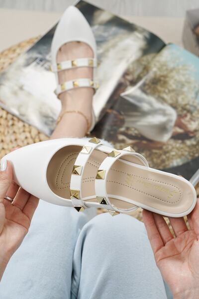 Şenpa Women's White Slippers