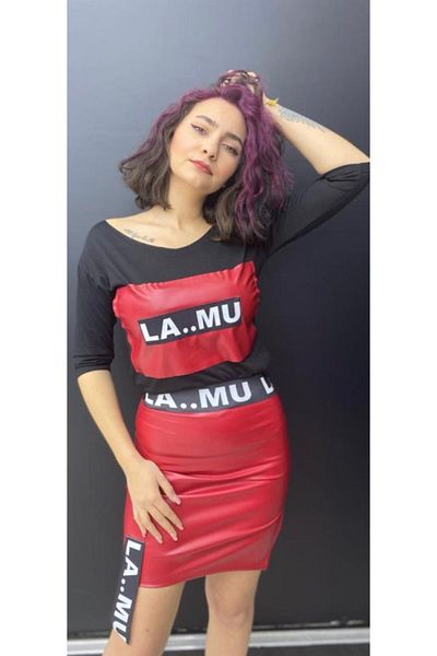 MAYHOŞ BUTİK Skirt and Sweat Double Suit Set