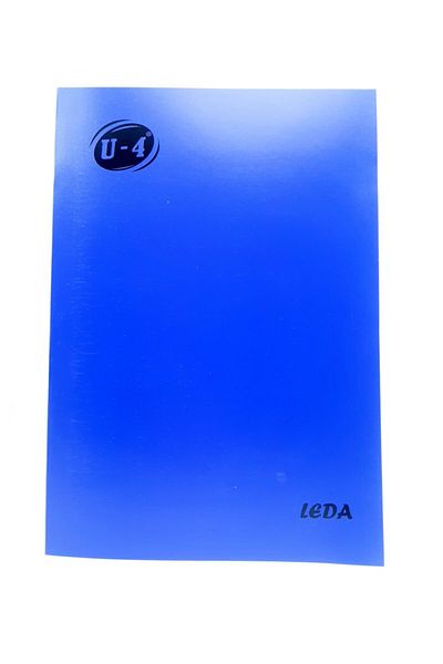 Zersan U-Fen Plastic Cover 100 Sheets Checkered A4 School Notebook (1 Piece)
