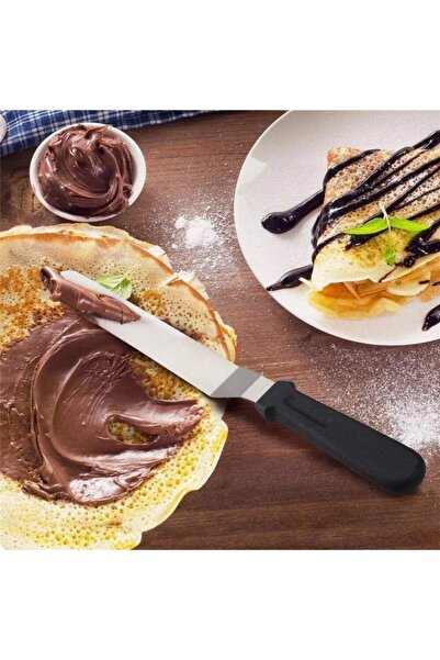 Nar kalıp Flat Cake Plating Spatula 25cm Oval Head