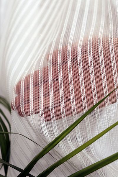 Vinaldi 1/2.5 Normal Pleat Dreamer Striped Glitter Tulle Curtain