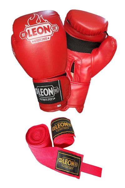 By Leon 1982 Leon Blade Training Boxing - Kick Boxing and Muay Thai Gloves and Bandage Set 3.5 M