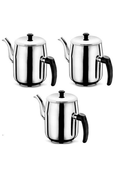 Venüs Quality Stainless Steel Tea Boiler Teapot 1.7 Liter 3 Pieces