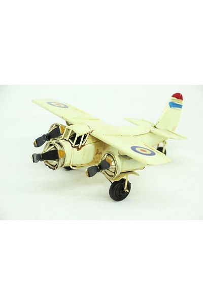 ECOME Decorative Metal Airplane Figurine Decorative Home Office Gift