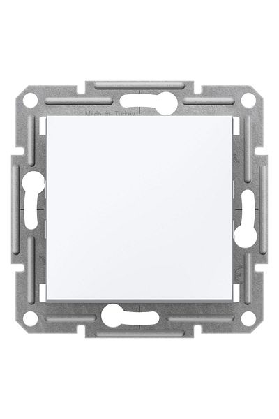 Schneider Electric Schneider Asfora Switch Single White Frame