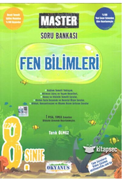paraf yayınları Okyanus - 8.sınıf Master Fen Bilimleri Soru Bankası