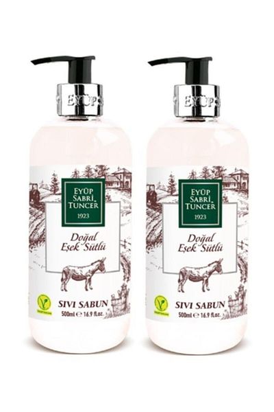 Eyüp Sabri Tuncer 2 Pieces Natural Donkey Milk Liquid Soap 500 ml