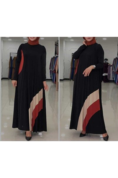 MODAMÜNASİP Φόρεμα με πλισέ με στάμπα με λέιζερ Sandy