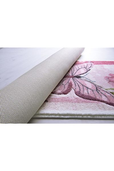 Confetti Carte Postale 50X57 Pink Carved Bathroom Rug