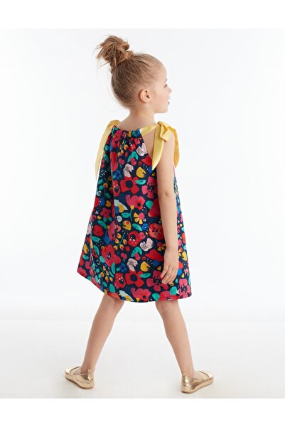 Denokids Літня сукня на бретелях з весняним квітковим візерунком для дівчинки