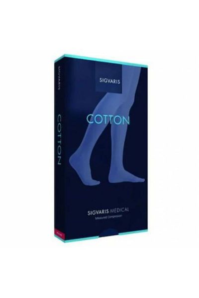 Sigvaris Sıgvarıs Cotton Compression Socks Below the Knee Medium Pressure Black Closed Toe Xsmall Normal