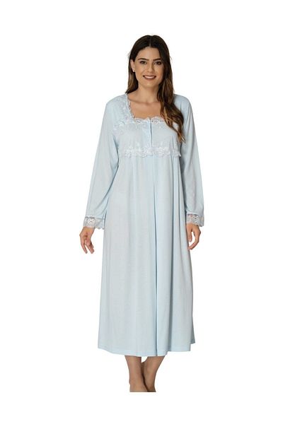 Effort Pijama Set cămașă de noapte de maternitate bleumarin