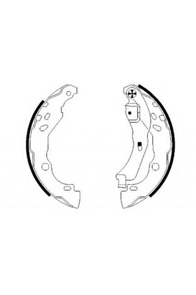 BENDİX Shoe Balata 610345 Clio Iii Ym (362459B) 7701206429 Gold
