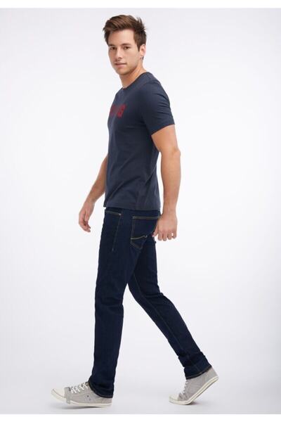 Mustang Ανδρικό μπλουζάκι με στάμπα Navy Blue