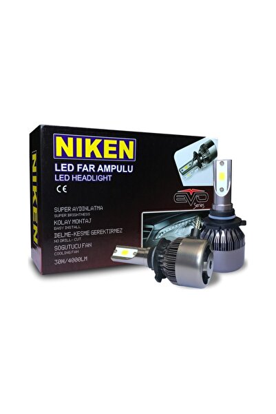 Niken H4 Led Xenon Zenon Far Ampul Yeni Nesil Evo Serisi Şimşek Etkili