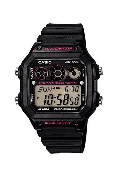 Casio ساعة يد كاسيو Ae-1300wh-1a2vdf للرجال - تصميم أنيق وعملي