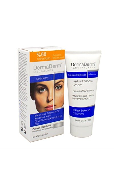 DermaDerm Night Cream Effective Cream Against Freckles and Sunspots