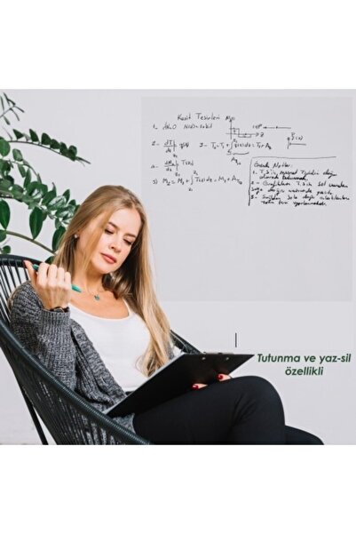 Sİhirli Tahta Akıllı Kağıt Tahta Şeffaf 100cm-100cm (2li) Silgili Kalem Hediyeli Kt90000010009591