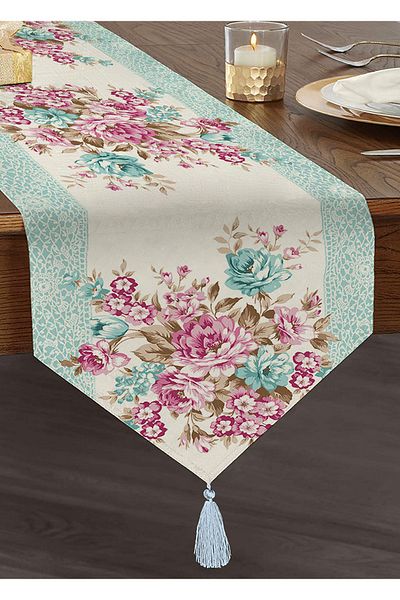Realhomes Design personalizat Imprimat digital Decorativ Tufted Chenille Triunghi Runner
