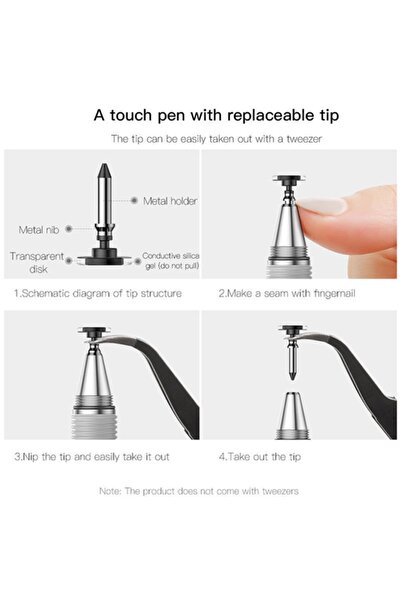 Baseus P101-12 Universal Stylus Kapasif Tablet Dokunmatik Kalem