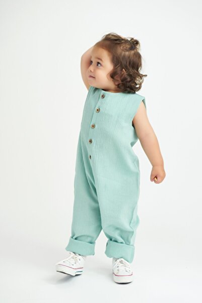 Catz Kids بذلة بدون أكمام من قماش شيلا باللون الأخضر النعناعي