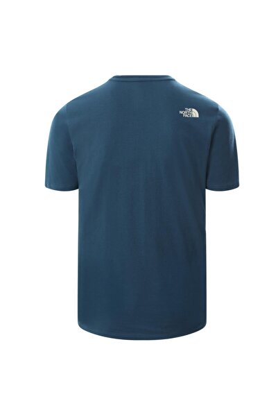 THE NORTH FACE Erkek Mavi M Foundatıon Graphıc Tee Eu T-Shirt Nf0a55efbh71