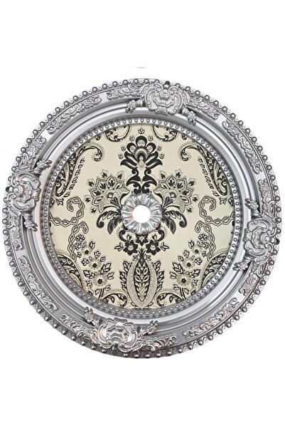 Dekonil Gümüş Oval Saray Tavan Göbeği 60Cm