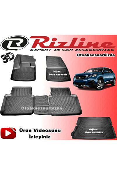 Rizline Peugeot 5008 3d Havuzlu Paspas+bagaj Havuzu 2016 Sonrası