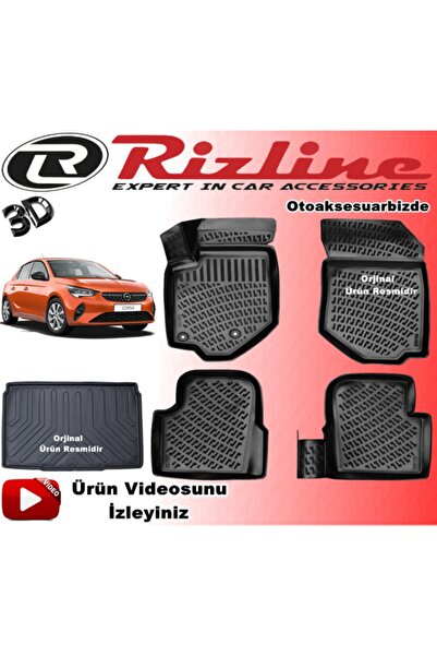 Rizline Opel Corsa F 3d Havuzlu Paspas+bagaj Havuzu 2020 Sonrası