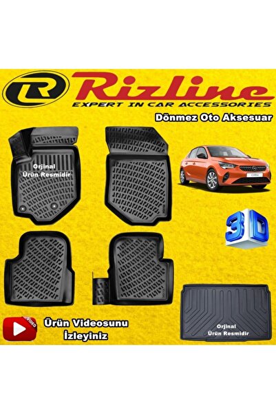 Rizline Opel Corsa F 3d Havuzlu Paspas+bagaj Havuzu 2020 Sonrası