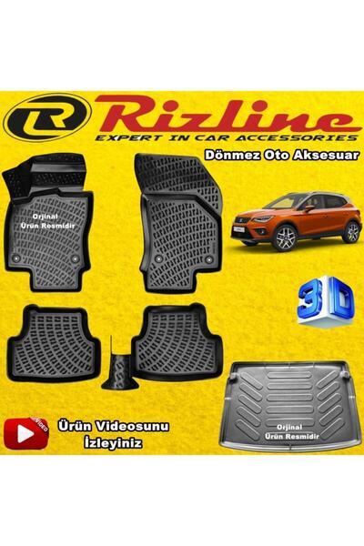 Rizline Seat Arona 3d Havuzlu Paspas+bagaj Havuzu 2018 Sonrası