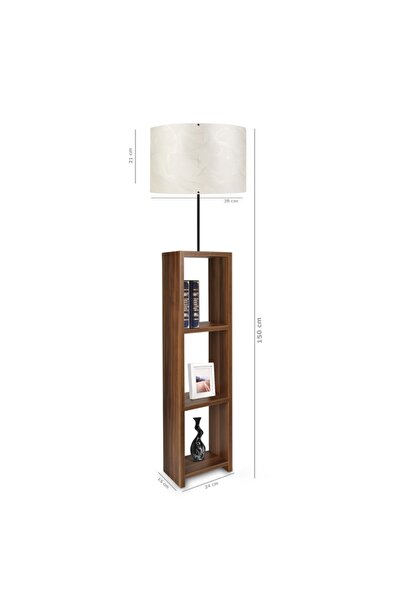 HOMİNG Dekoratif Raflı Lambader Ayd-1797