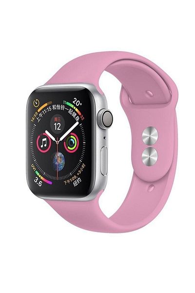 Robotekno Apple Watch Silicone Cord Strap Series 7 - 6 - Se - 5 - 4 - 3 - 2 - 1 - 42mm 44mm 45mm - Pink