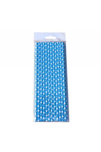 Hayaller Dükkanı Blue Polka Dot Pipette Cardboard - Pack of 25