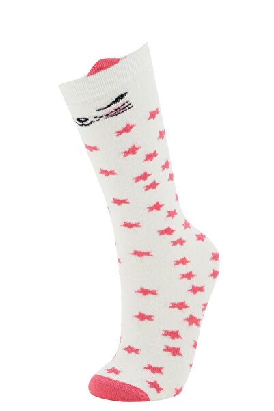 DeFacto Girl's Fun 2-Piece Long Socks T7606A621SP