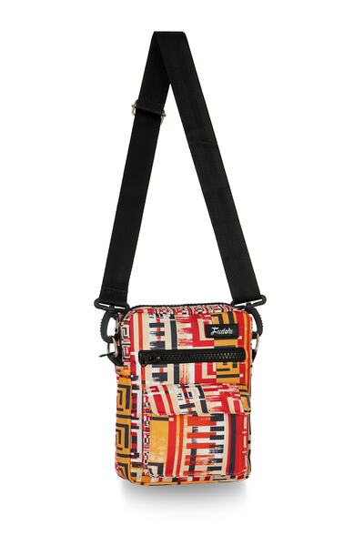 Fudela Cross Strap Comfortable Daily Use Shoulder Bag Red Patterned