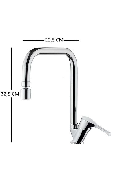 HMS Sapphire 360° Kitchen Sink Faucet with Movable Brass Aerator